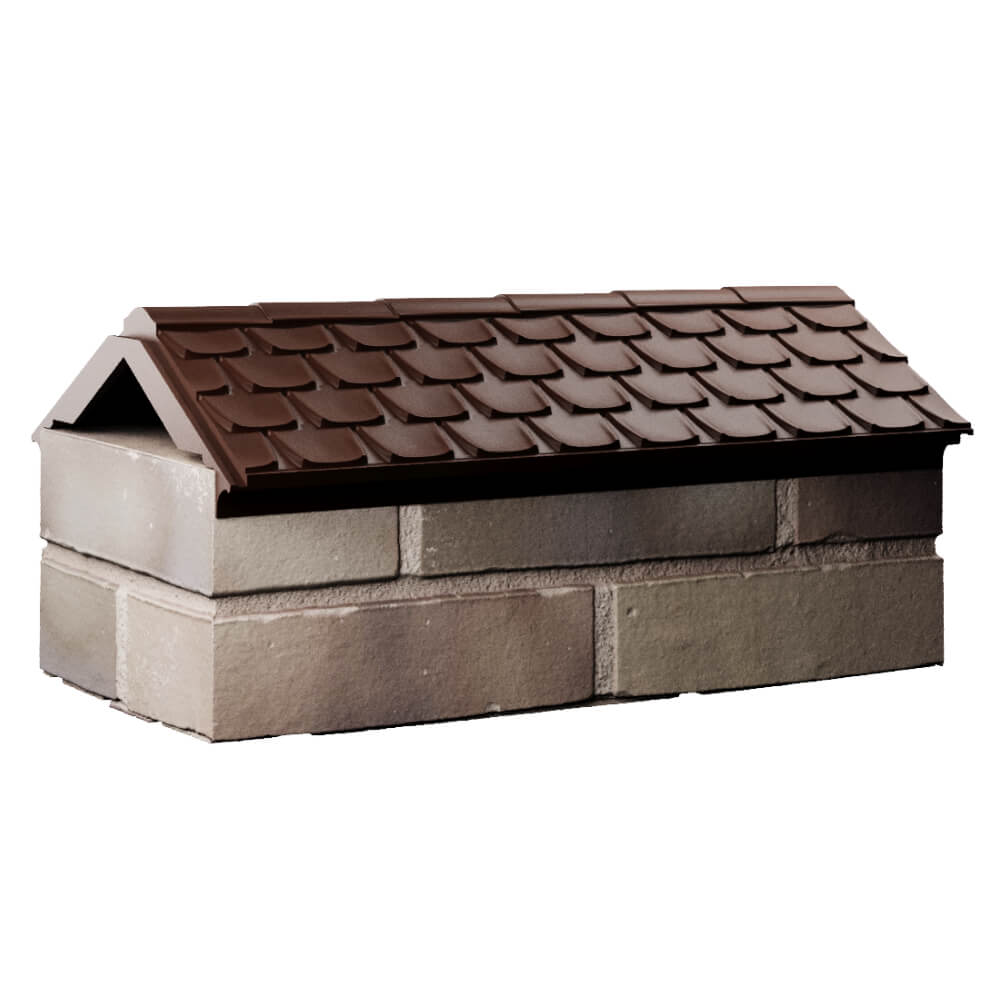 Парапет Zking Эльбрус Коричневый с посадкой на 1 кирпич (255мм) Гурьевск фото