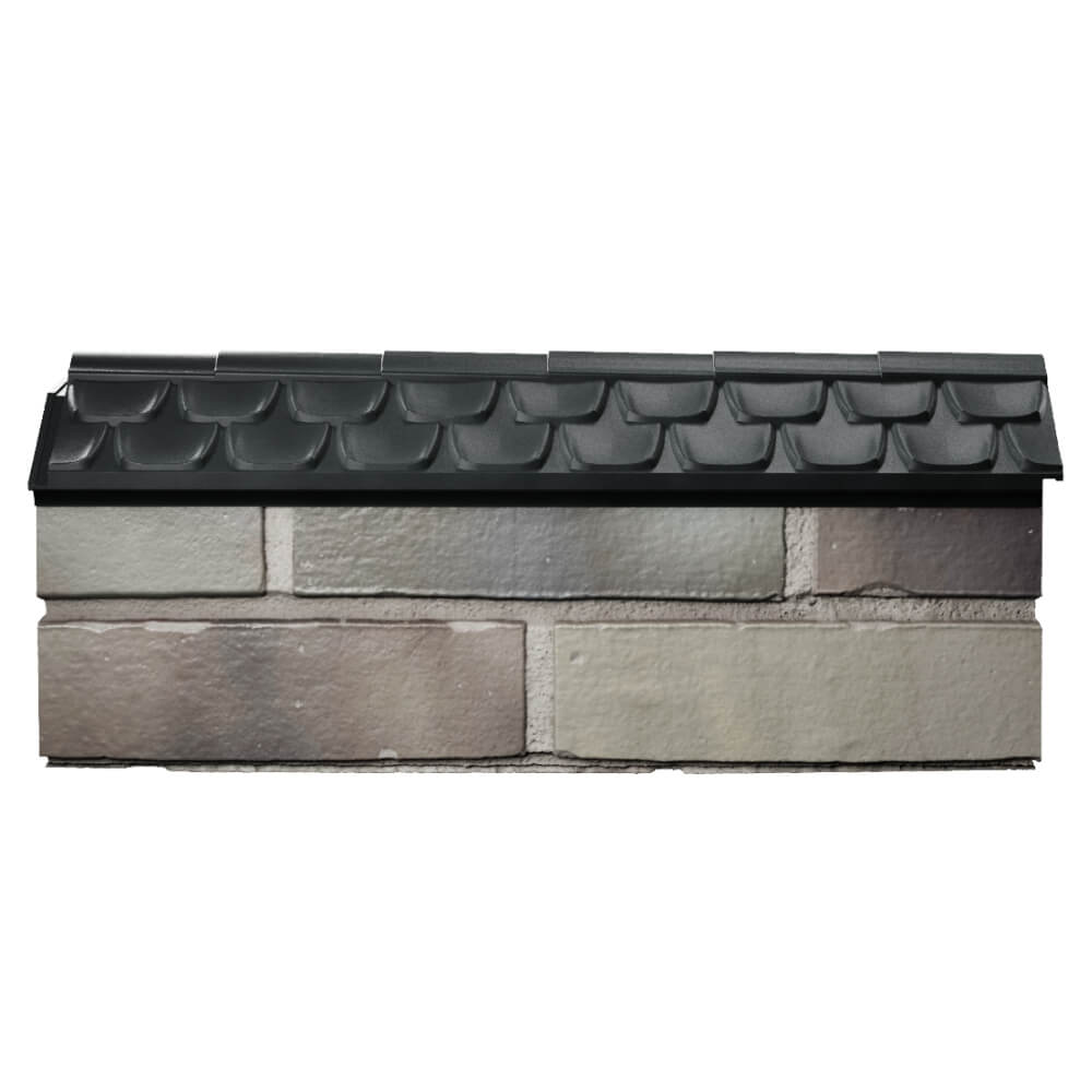 Парапет Zking Эльбрус Черный с посадкой на 0.5 кирпича (130мм) в Гурьевске фото