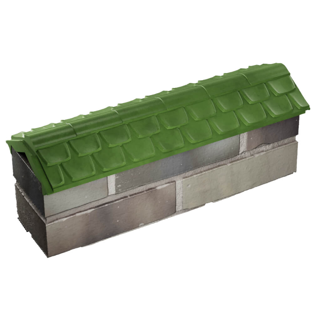 Парапет Zking Эльбрус Зеленый с посадкой на 0.5 кирпича (130мм) в Гурьевске фото